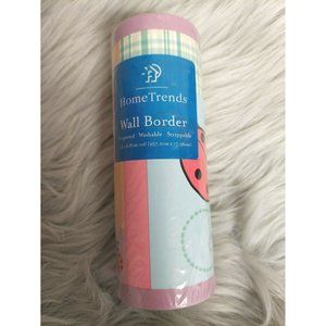 Home Trends Wallpaper Wall Border Bubble Gum Garden
